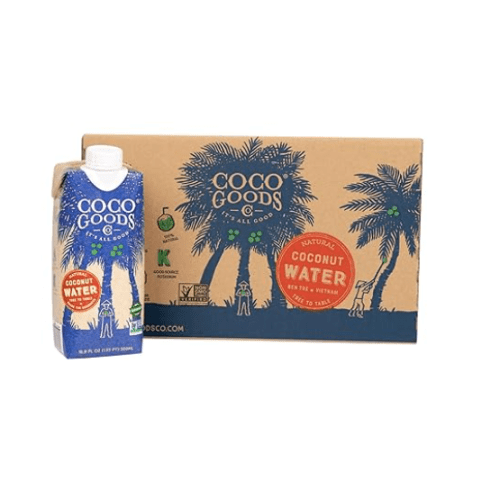 CocoGoodsCo Vietnam Single-Origin 100% Natural Coconut Water, Non-GMO, Never from Concentrate (16.9 fl. oz, 12 pack)