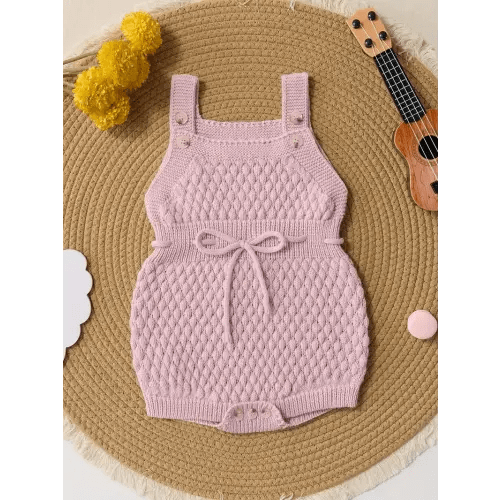 cute knitted belly protector sleeveless solid color - Temu