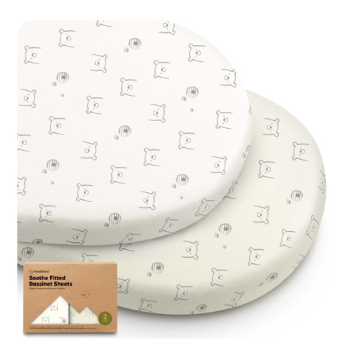 2-Pack Soothe Fitted Bassinet Sheets - Bumble Beat