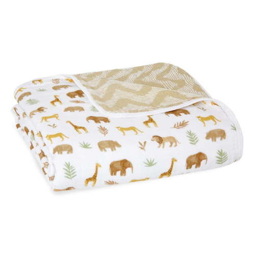 aden + anais essentials Cotton Muslin Blanket, Tan Tanzania, Unisex