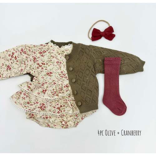 Bella Floral Romper – Olive and Cradle