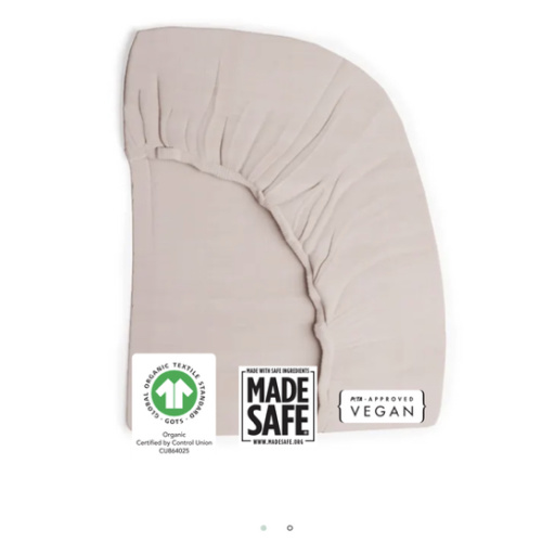 Organic Breathable Muslin Crib Sheets- Petal