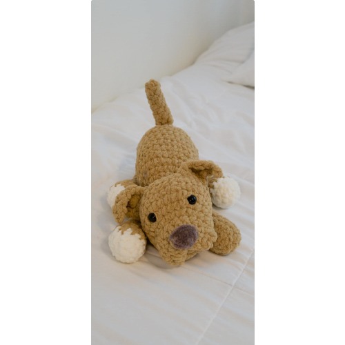 Customized Crocheted Pit Bull Plushie