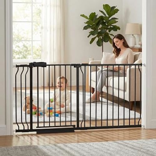 62-67 Inch Extra Wide Baby Gate Pressure Monuted for Doorways