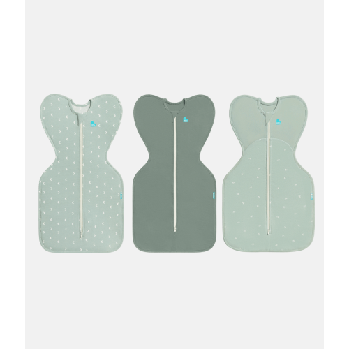 Swaddle Up Starter Bundle | 1.0 | 1.5 TOG | Olive Moon | Deep Olive | Olive Twigs