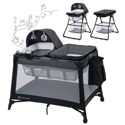 Baby Trend Willow Nursery Center Deluxe Playard with Bassinet Stand/Changing Stand