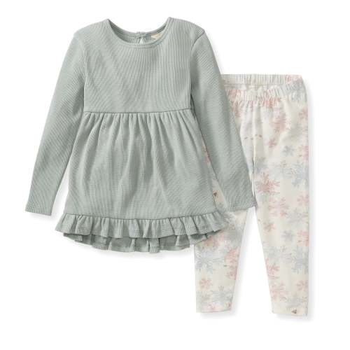 Snowflake Flurries Organic Tunic & Pants Set – Burt's Bees Baby