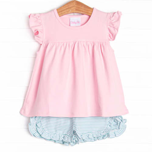 Caitlyn Pima Short Set, Pink – Stitchy Fish