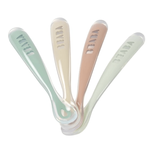 BEABA Baby's First Foods Spoon Set, (Sage)