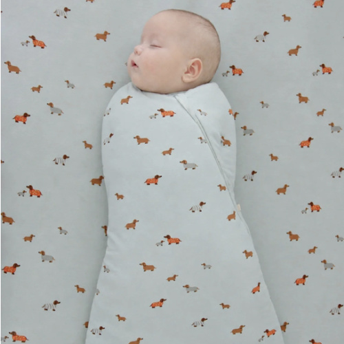 Gunamuna Bamboo Swaddle Sleep Sack – Woof | WONDERZiP Newborn