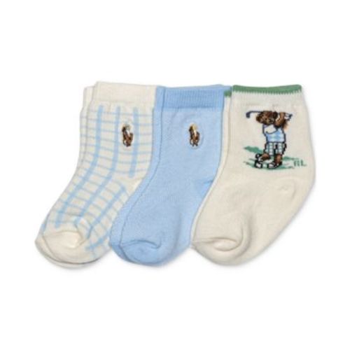 Baby Boys 3-Pk. Magnolia Grove Bear Socks
