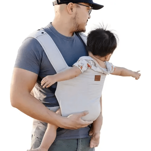 Happy! Original Baby Carrier – Lightweight Ergonomic Soft Structured Carrier for Newborns to Toddlers (7–45 lbs), Adjustable Fit, Breathable Linen, Front & Back Carry