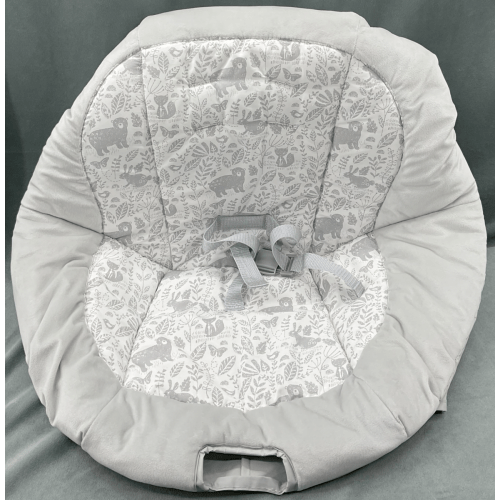 Graco Simple Sway Swing Replacement Part Only-Seat Cover Ivy Gray Straps Buckle