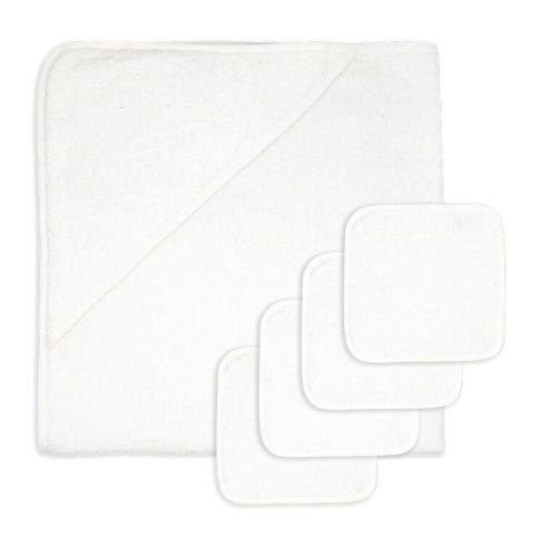 White Soild Bath Set