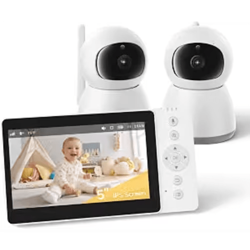 Baby Monitor 1300ft Range, 1080P HD, Pan-Tilt-Zoom, No WiFi, NO app