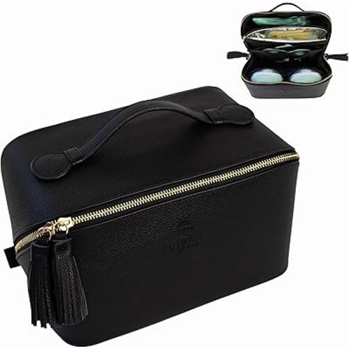 Wearable Breast Pump Bag with Cooler, Pumping Bag for Work, Compatible with Wearable Breast Pumps, Removable Breast Milk Cooler Included, Portable Pump Carrying Case with Room for Accessories