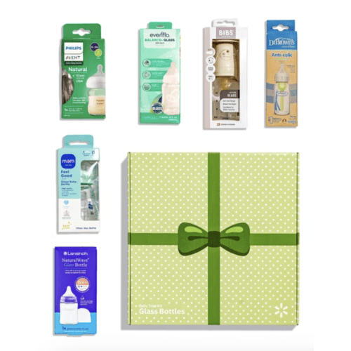 Glass Bottles Set for Newborns and Infants - Brands Include Philips Avent, Dr. Brown’s, MAM, Evenflo, Lansinoh, and BIBS