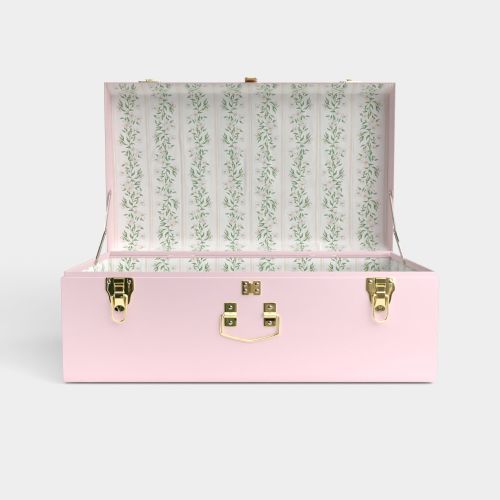 Girl Grand Trunk | Best Seller - Color Pink / Fabric- Darling Dogwood / Embroidery