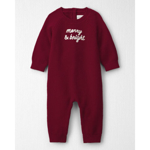 Baby Organic Cotton 'Merry & Bright' Sweater Knit Jumpsuit - Little Planet | Carter's