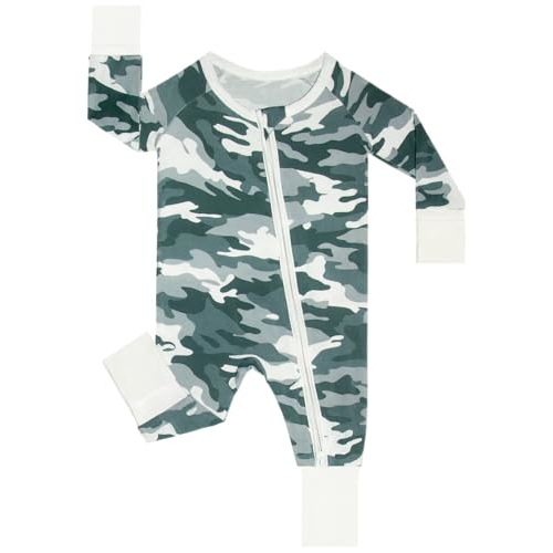 GUISBY Baby Boys' Pajamas Sleep N Play, Baby Clothes, Long Sleeve, Footless,Newborn-2T