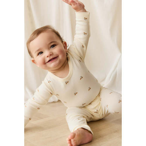 Organic Cotton Fernley Bodysuit - Forest Night Acorns – Jamie Kay USA