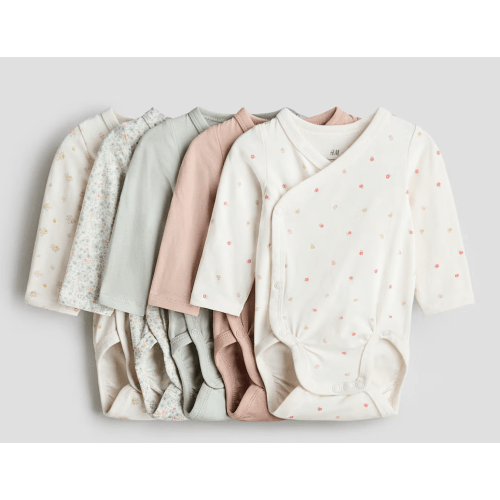5-pack Wrapover Bodysuits - H&M US