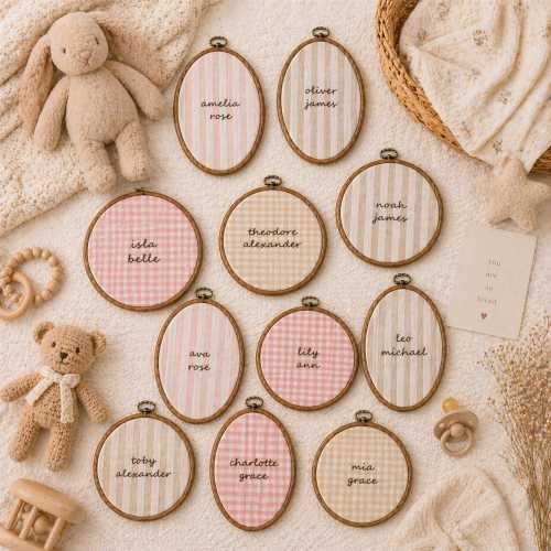 Personalized Baby Name Announcement Sign,Custom Nursery Name Sign,Baby Announcement Decor,Handmade Nursery Wall Art,Gingham Nursery Decor