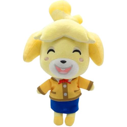 Animal Crossing New Leaf Plush Toy Suitable for Collection, Animal Crossing: New Horizons Stuffed Doll Toy for Boy Girl Christmas Halloween Birthday Gift, 8“ (Isabelle)