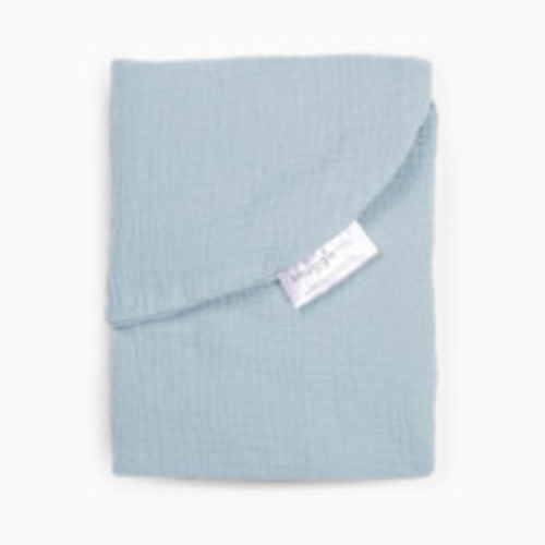 Snuggle Me Organic Infant Lounger Muslin Cover - Bluebell