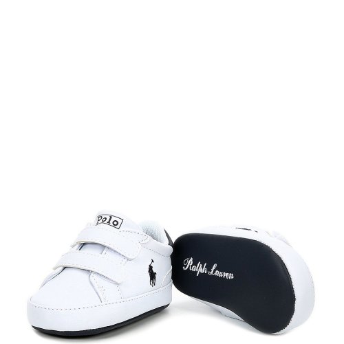 Polo Ralph Lauren Boys' Heritage Court II EZ Sneaker Crib Shoes (Infant)