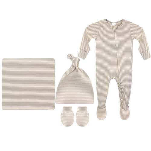 Banks Newborn Hat Bundle + Zipper Footie