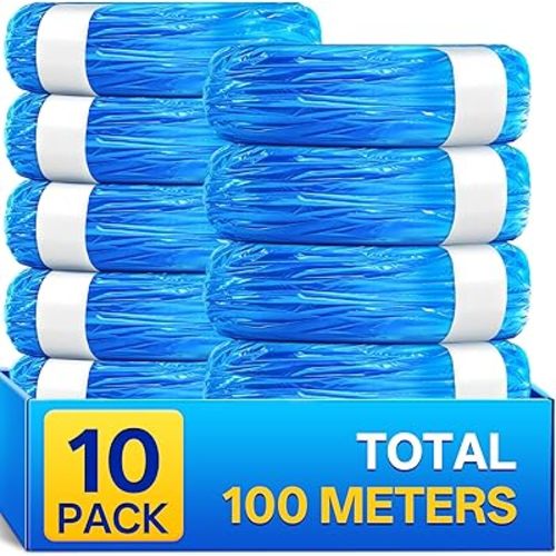 Nappy Bin Refill Bags 10 Pack (10m each) Compatible with Tommee Tippee Twist & Click Refill for All Models Bins,Nappy Bags Disposable-Max Odor Protection Baby Diaper Bin Bag Liner Pails