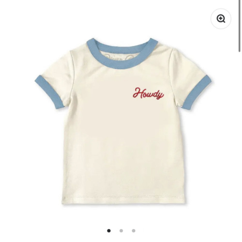 Howdy Vintage Ringer Toddler Tee