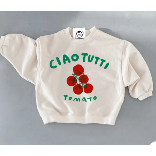 CIAO TUTTI Baby Tomatoes White Sweatshirt