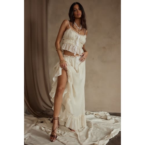 Dahlia Baby Yellow Maxi Skirt – 12th Tribe