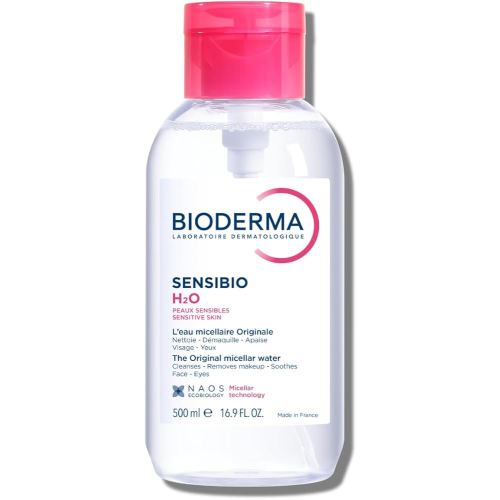 Bioderma - Sensibio - H2O Micellar Water - Makeup Remover Cleanser - Face Cleanser for Sensitive Skin