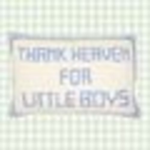 Thank Heaven For Little Boys Hooked Throw Pillow