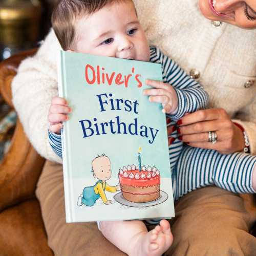 Personalised First Birthday Storybook with Name - Custom Keepsake Gift for Boys & Girls, Perfect 1st Birthday Present for 1-Year-Olds - UK
