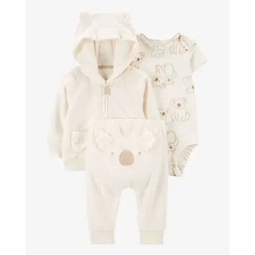 Baby 3-Piece Koala Little Jacket Set - 3 or 6 Months