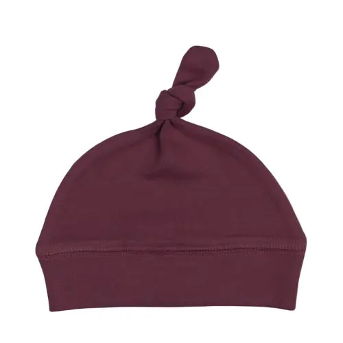 Loved Baby Organic Knotted Hat - Plum