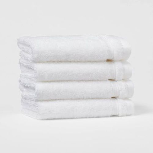 4pk Total Fresh Antimicrobial Washcloth Set White - Threshold™
