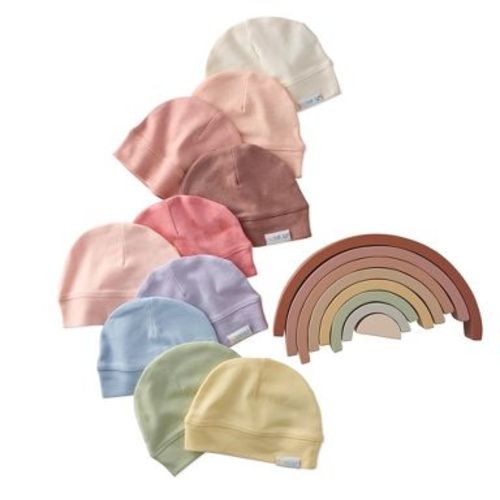 Butterblu CHARLIE 10-Pack Baby Hats Sunset Haze Rainbow One Size