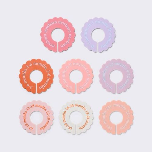 Closet Dividers Garment Organizer 8pc - Warm Tones - Cloud Island™