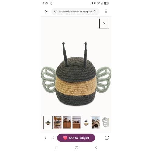 STORAGE BASKET BABY BEE