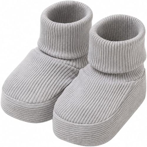 CEOBABY Baby Booties 0–3 Months, Newborn Shoes, Soft Cotton Infant Bootie Socks, Stay-On Baby Shoes for Boys & Girls