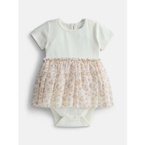 Wonder Nation Baby Girls Tutu Dress with Short Sleeves, Sizes 0/3M-24M
