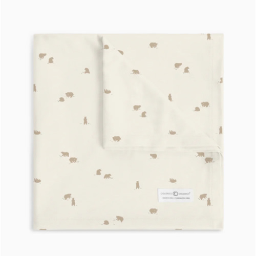 Swaddle Blanket | Bear / Truffle + Thyme