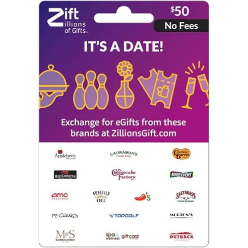 Zift Zillions of Gifts Physical Gift Card (Multi-Brand)