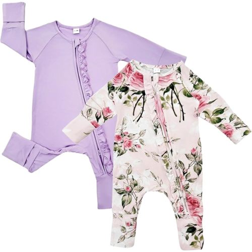 Bow Dream Bamboo Rayon Baby Pajamas Infant Sleepers Newborn Girl Boy Clothes Rompers Jumpsuit Outfit