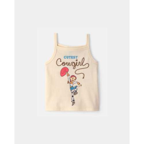 Baby Girl Pixar© Toy Story 'Cutest Cowgirl' Graphic Tank - Cream | Carter's